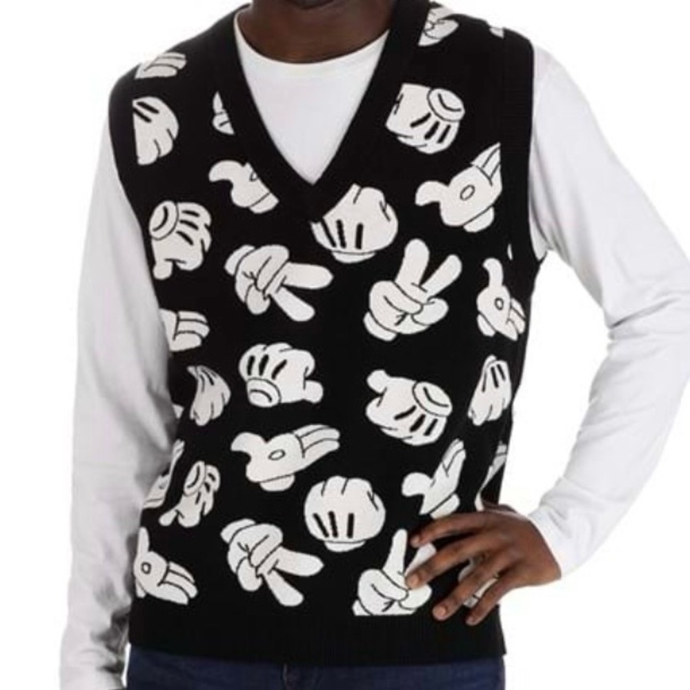 Disney Mickey Mouse Mickey Glove Knit Sweater Vest